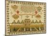 Large House and Garden Sampler, c.1839-null-Mounted Giclee Print