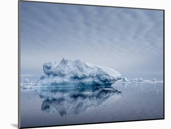 Large iceberg grounded on a reef at Peter I Island, Bellingshausen Sea, Antarctica-Michael Nolan-Mounted Photographic Print