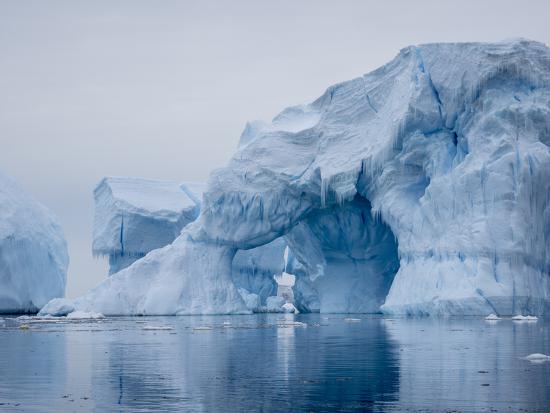 'Large iceberg grounded on a reef at Peter I Island, Bellingshausen Sea ...