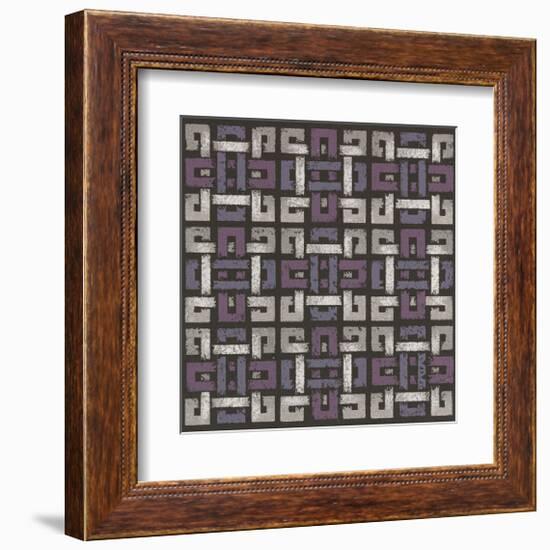 Large Knotted Weave - Plum-Susan Clickner-Framed Giclee Print