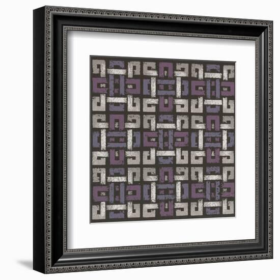 Large Knotted Weave - Plum-Susan Clickner-Framed Giclee Print