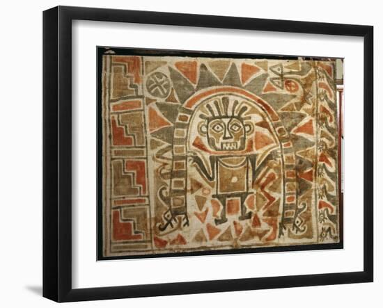 Large painted textile temple hanging, Chimu culture, Peru, 1000-1470-Werner Forman-Framed Giclee Print