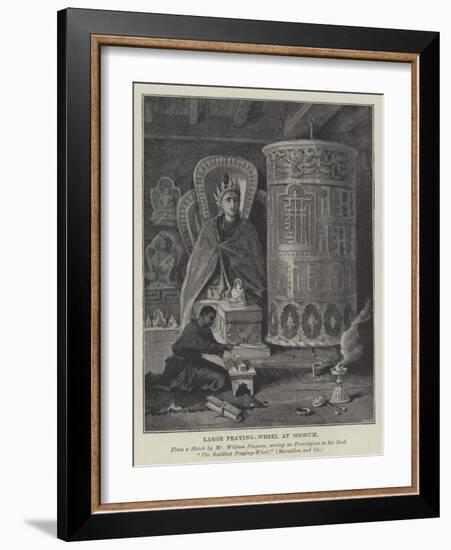 Large Praying-Wheel at Soonum-William 'Crimea' Simpson-Framed Giclee Print