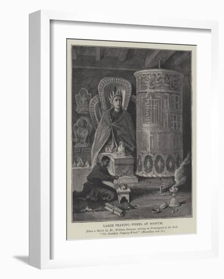 Large Praying-Wheel at Soonum-William 'Crimea' Simpson-Framed Giclee Print