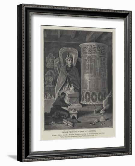 Large Praying-Wheel at Soonum-William 'Crimea' Simpson-Framed Giclee Print