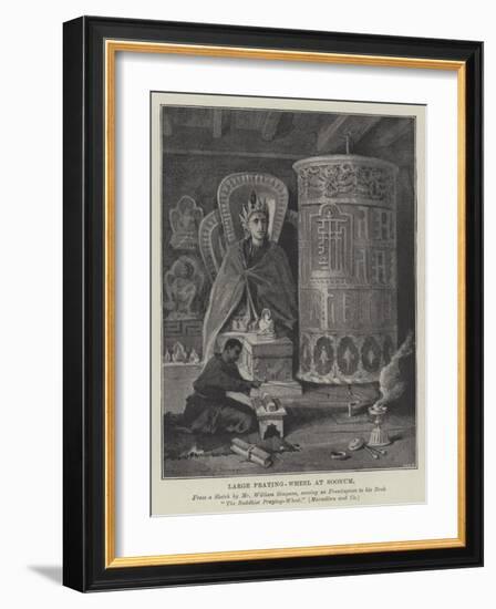 Large Praying-Wheel at Soonum-William 'Crimea' Simpson-Framed Giclee Print