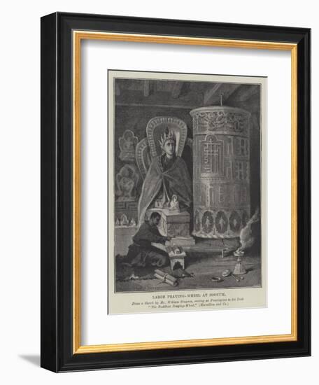 Large Praying-Wheel at Soonum-William 'Crimea' Simpson-Framed Giclee Print