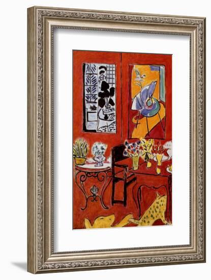 Large Red Interior, 1948-Henri Matisse-Framed Art Print