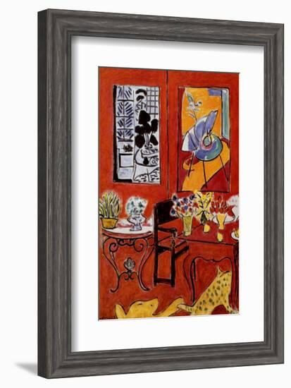 Large Red Interior, 1948-Henri Matisse-Framed Art Print