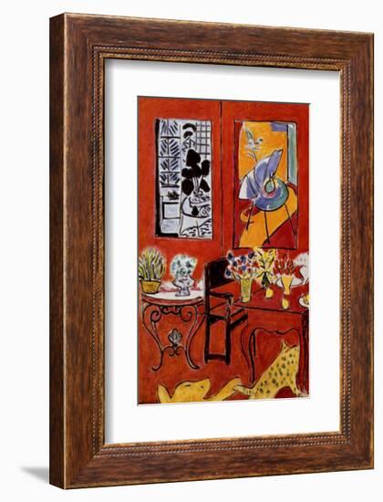 Large Red Interior, 1948-Henri Matisse-Framed Art Print