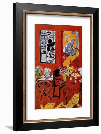 Large Red Interior, 1948-Henri Matisse-Framed Art Print