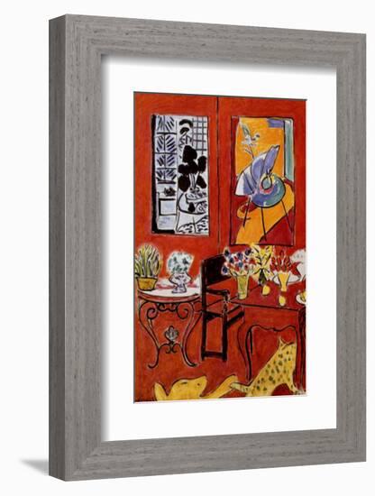 Large Red Interior, 1948-Henri Matisse-Framed Art Print