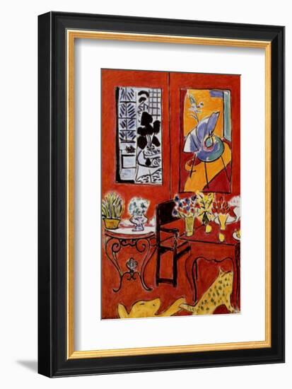 Large Red Interior, 1948-Henri Matisse-Framed Art Print