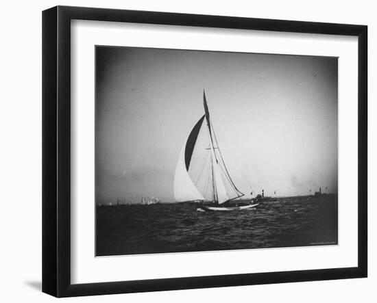 Large Sailboat Out at Sea-Wallace G^ Levison-Framed Photographic Print