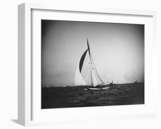 Large Sailboat Out at Sea-Wallace G^ Levison-Framed Photographic Print