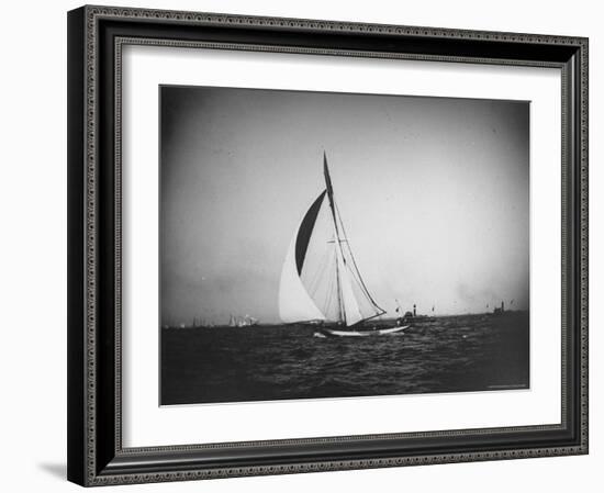 Large Sailboat Out at Sea-Wallace G^ Levison-Framed Photographic Print