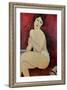 Large Seated Nude-Amedeo Modigliani-Framed Giclee Print