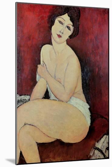 Large Seated Nude-Amedeo Modigliani-Mounted Giclee Print