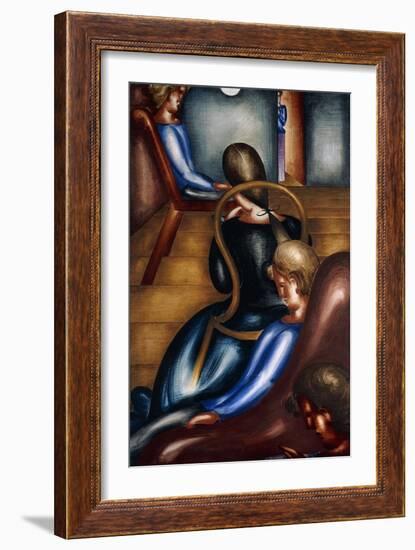 Large Sedentary Group 1; Grosse Sitzendengruppe 1, 1931-Oskar Schlemmer-Framed Giclee Print