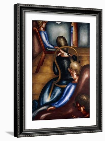 Large Sedentary Group 1; Grosse Sitzendengruppe 1, 1931-Oskar Schlemmer-Framed Giclee Print