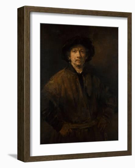 Large Self-Portrait, 1652-Rembrandt van Rijn-Framed Giclee Print