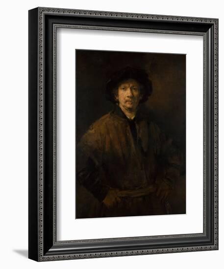 Large Self-Portrait, 1652-Rembrandt van Rijn-Framed Giclee Print