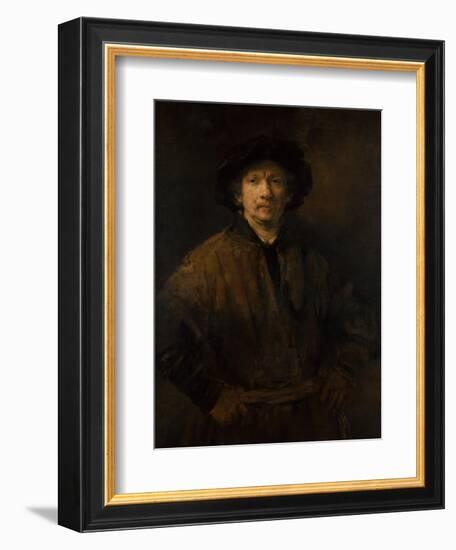 Large Self-Portrait, 1652-Rembrandt van Rijn-Framed Giclee Print