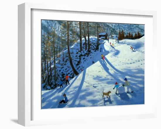 Large Snowball, Zermatt-Andrew Macara-Framed Giclee Print