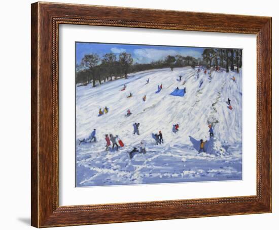 Large Snowman, Chatsworth, 2012-Andrew Macara-Framed Giclee Print