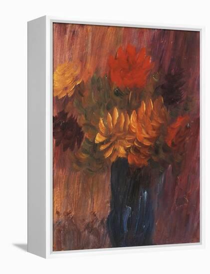 Large Still life: Red and Yellow Dahlia-Alexej Von Jawlensky-Framed Premier Image Canvas