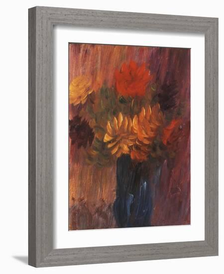 Large Still life: Red and Yellow Dahlia-Alexej Von Jawlensky-Framed Giclee Print