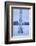 large thermometer puts in the snow, frost, cold, mountains, winters-Martin Ley-Framed Photographic Print