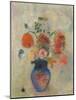 Large Vase with Flowers, C.1912 (Oil on Canvas)-Odilon Redon-Mounted Giclee Print