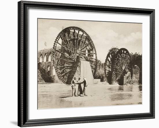 Large Waterwheel at Antakya-null-Framed Photographic Print