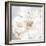 Large White Floral I-Alex Black-Framed Art Print