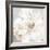 Large White Floral I-Alex Black-Framed Art Print