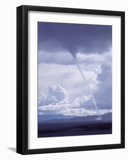 Large White Fluffy Clouds and Funnel Cloud During Tornado in Andean Highlands, Bolivia-Bill Ray-Framed Photographic Print