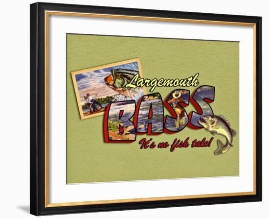 Largemouth Bass Fishing-Kate Ward Thacker-Framed Giclee Print