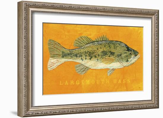 Largemouth Bass-John Golden-Framed Art Print