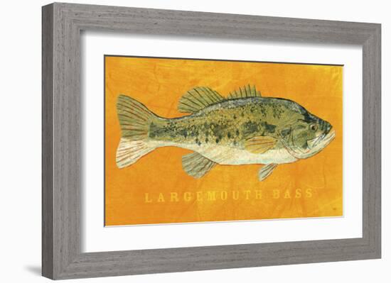 Largemouth Bass-John Golden-Framed Art Print