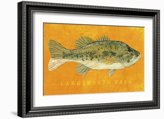 Largemouth Bass-John Golden-Framed Art Print