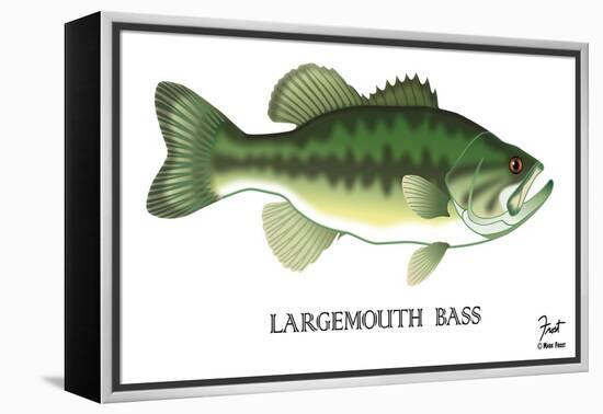 Largemouth Bass-Mark Frost-Framed Premier Image Canvas