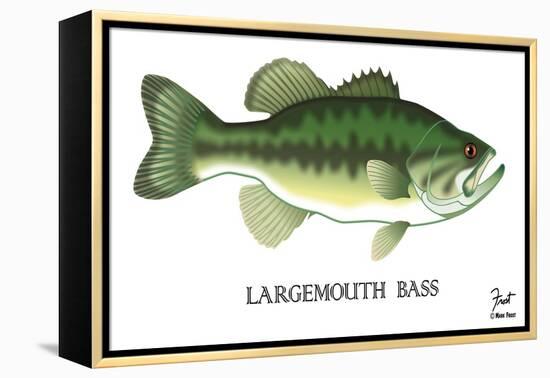 Largemouth Bass-Mark Frost-Framed Premier Image Canvas