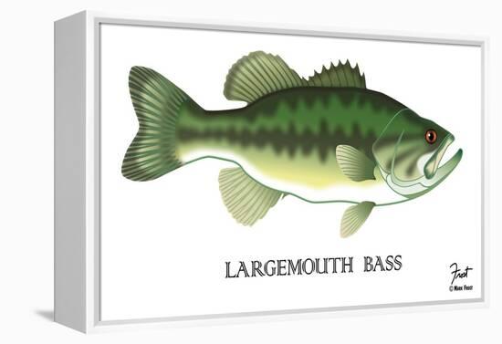 Largemouth Bass-Mark Frost-Framed Premier Image Canvas