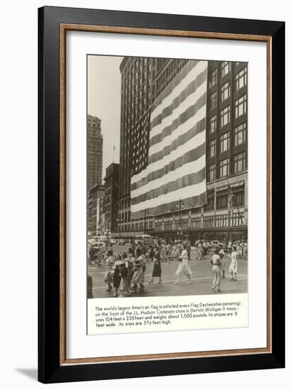 Largest Flag, Michigan-null-Framed Premium Giclee Print