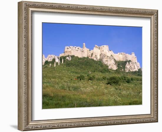 Largest Ruined Castle in Slovakia, Spis Castle, Unesco World Heritage Site, Presov Region-Richard Nebesky-Framed Photographic Print