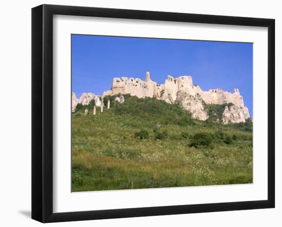 Largest Ruined Castle in Slovakia, Spis Castle, Unesco World Heritage Site, Presov Region-Richard Nebesky-Framed Photographic Print