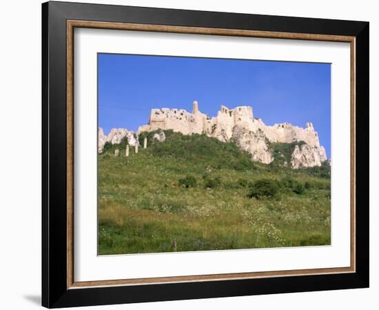 Largest Ruined Castle in Slovakia, Spis Castle, Unesco World Heritage Site, Presov Region-Richard Nebesky-Framed Photographic Print