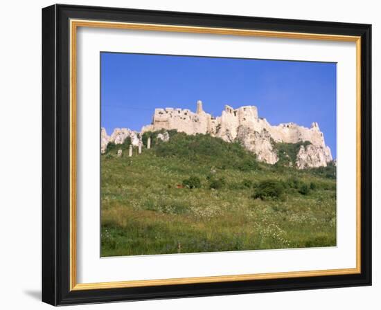 Largest Ruined Castle in Slovakia, Spis Castle, Unesco World Heritage Site, Presov Region-Richard Nebesky-Framed Photographic Print