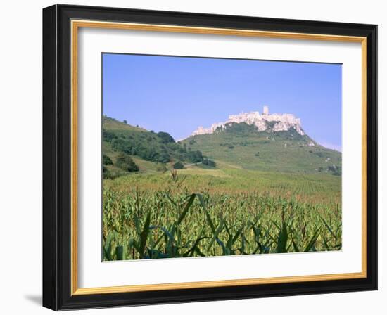 Largest Ruined Castle in Slovakia, Spis Castle, Unesco World Heritage Site, Presov Region-Richard Nebesky-Framed Photographic Print